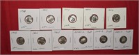 (11) Roosevelt Silver & Proof Dimes 1953-2006S Mix