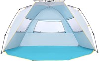 WolfWise 4-5P UPF 50+ Beach Tent X-L Blue