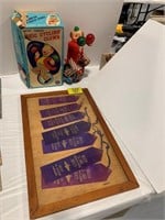FRAMED ARCHAEOLOGY PRIZE RIBBONS, TRIC CYCLING