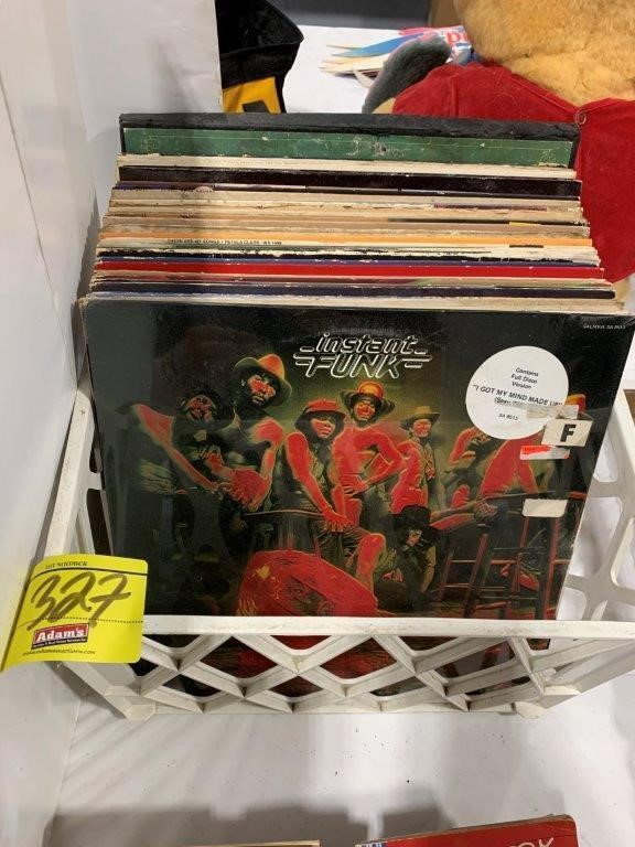 CRATE OF VINYL RECORD ALBUMS