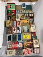 HUGE GROUP OF DECKS OF PLAYING CARDS OF ALL KINDS