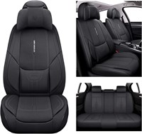 NS YOLO Leather Car Seat Covers  Black
