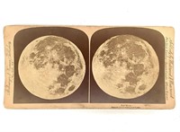 Stereo View Photograph Full Moon 1899