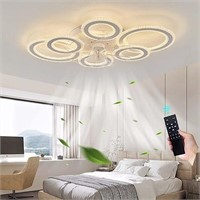 Lvzechen 76cm Smart Ceiling Light With Fan Dc