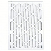 Pack of 2 GRAINGER Pleated Air Filter 16x25x2