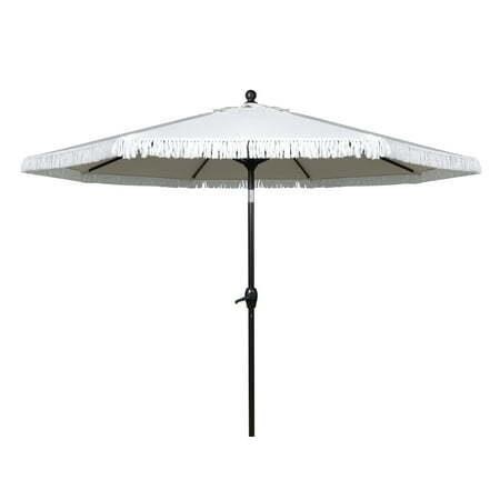 BH&G 9' Cream Ventura Crank Patio Umbrella