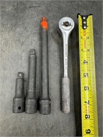 3/8" Ratchet, Impact Extension Adapter 1/2"to3/8"