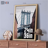 Vck 24x36 Poster Frames 2 Pack, Solid Wood