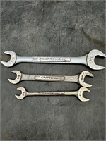 Vtg Craftsman Open End Wrench Set 3/8" thru 3/4"