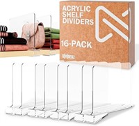 Acrylic Shelf Dividers For Closets 16 Pack