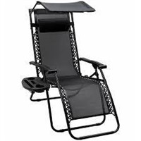 Lacoo Zero Gravity Chair  Black  Regular Size