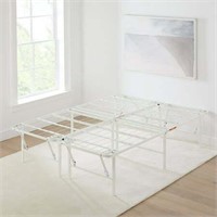 Mainstays 14 Foldable Steel Full Bed  White