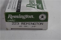 Full Box Of Remington 223 Center Fire Rifle
