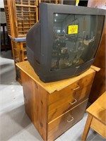 WOODEN CABINET SECTION, BOX TV