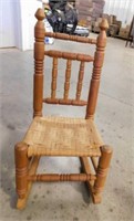 Childs Wicker Seat Chair
