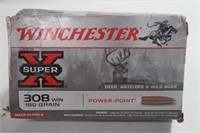 Full Box,Winchester 308 Win Power Point Ammo