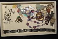 Costume Jewelry Earrings, Bracelet, Necklaces