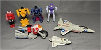 7 Transformers 1980s, Jet, Bike, Shuttle are