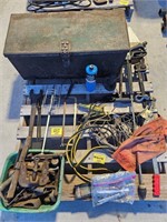 TOOL BOX, PIPE WRENCH, JUMPER CABLES, PRESSURE