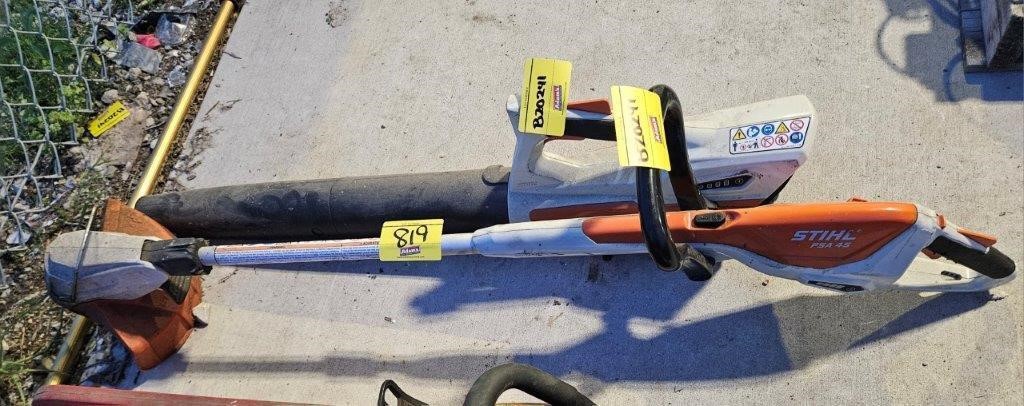(2) STIHL WEED EATER AND BLOWER, NO CHARGERS