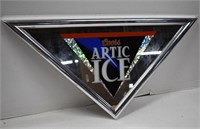 1995 Coors Artic Ice Mirrored Triangle Beer Sign