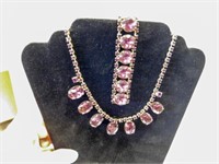 Vintage Purple Stone Necklace