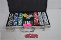 Poker Chip Set in Silver Case