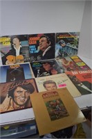 Johhny Cash, Elvis, Eddy Arnold & Ray Charles LP's
