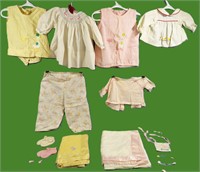 VINTAGE BABY GIRL CLOTHES & MORE LOT