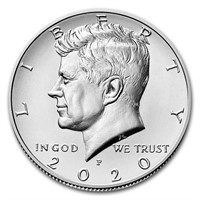 2020-p Kennedy Half Dollar Bu