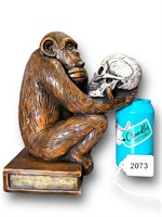 1968 Darwin Thinker Holding Human Skull