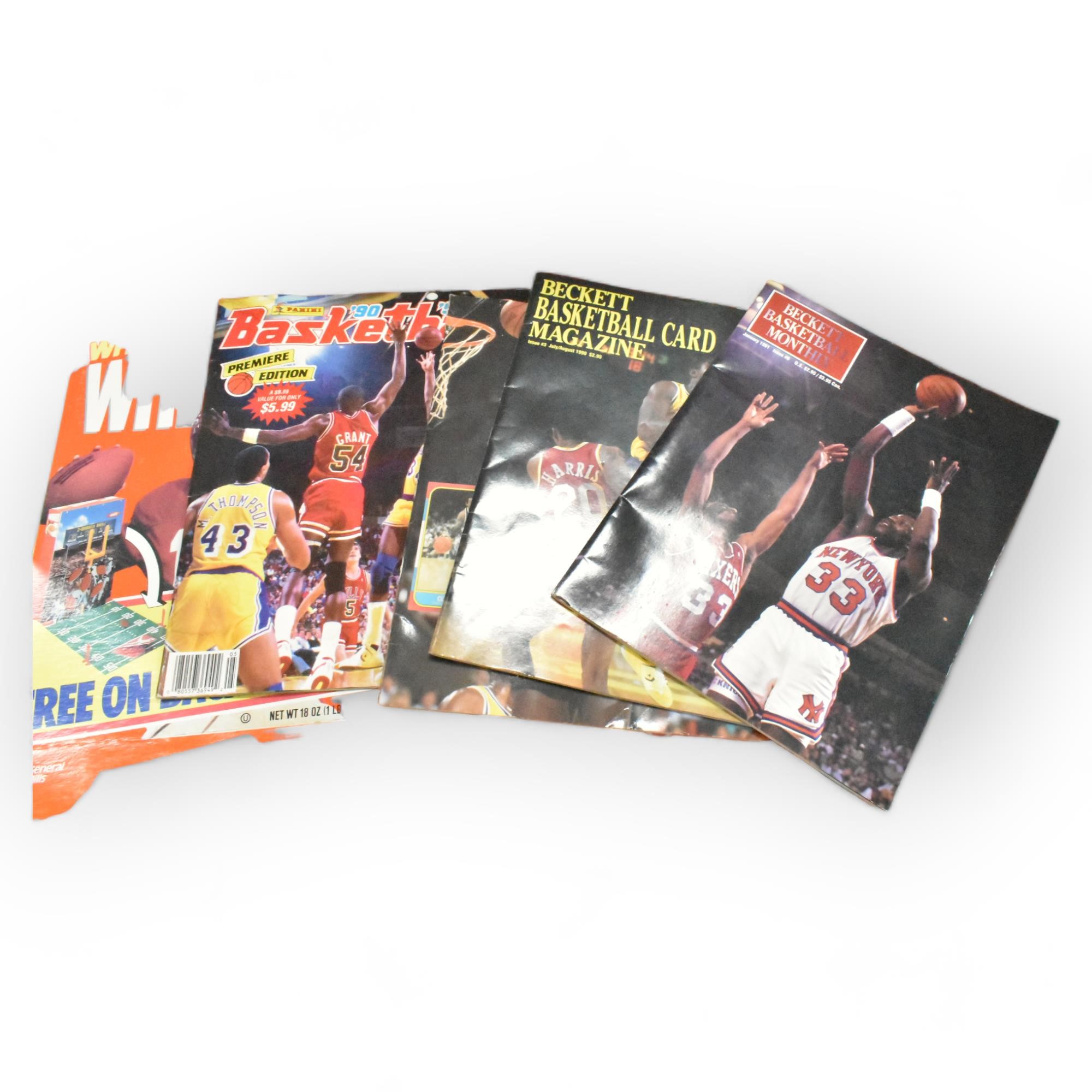 Basketball Magazines (4) Wheaties Boxes
