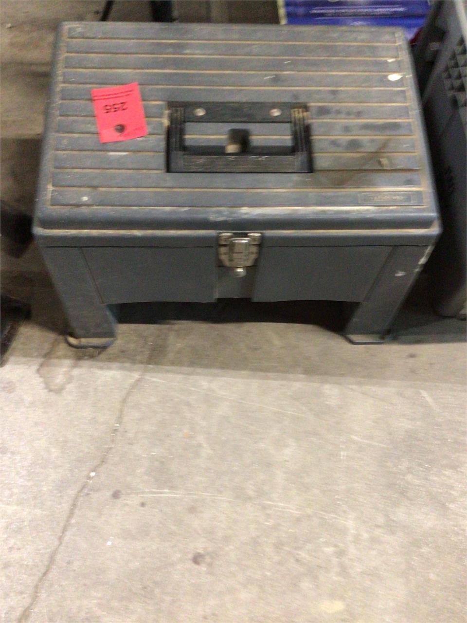 Step Tool box with insert tray