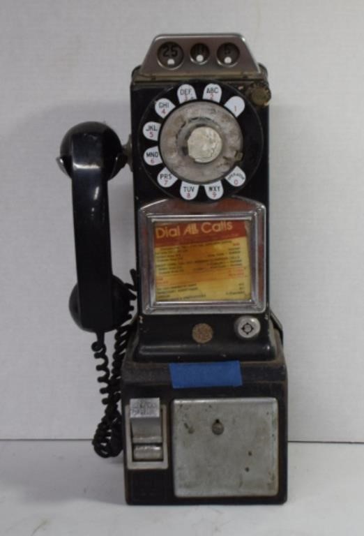Vintage Rotary Dial Pay Phone