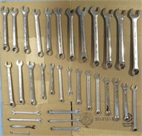33PC- CRESCENT BRAND OPEN & CLOSED END WRENCH LOT