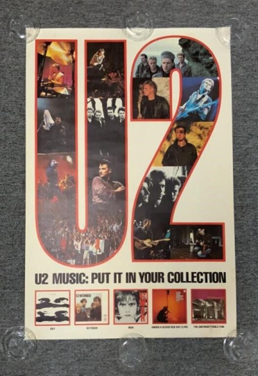 U2 Promotional Poster Circa 1984