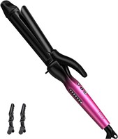 FARERY 1.25 Inch Curling Iron for Polished and Loo