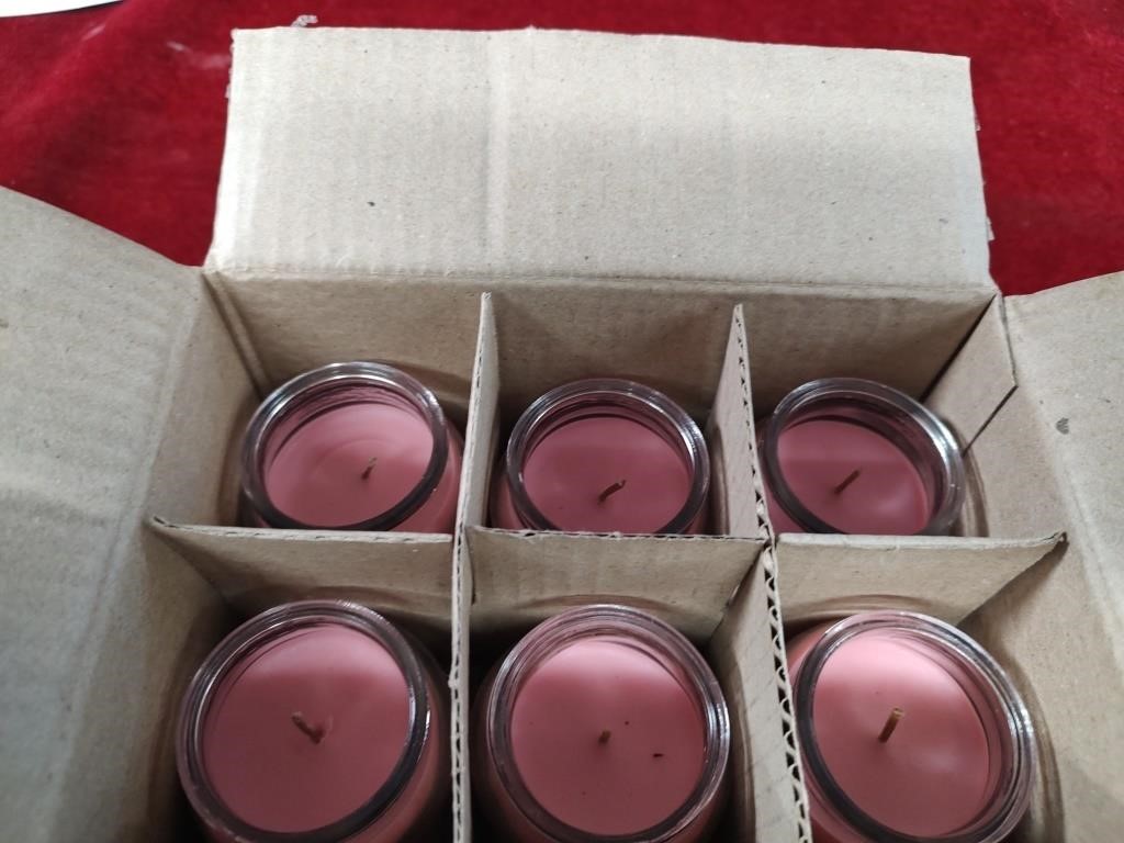 Mainstays 3 oz. candles Box of 6 Strawberry Kiwi