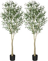 6ft CROSOFMI Artificial Olive Tree  2 Pack