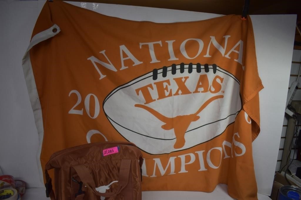 Texas Cooler Bag & 2005 National Championship Flag