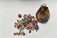 VTG Bag of Clay Marbles
