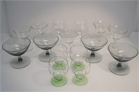 ASSTD CRYSTAL LIQUEUR GLASSES-WINE, BRANDY ETC