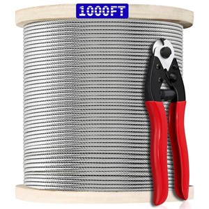 1000FT 1/8 T316 Steel Cable  7x7 Railing Kit