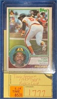 TONY GWYNN 1983 TOPPS ROOKIE CARD