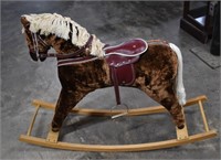 Pier 1 Plush Rocking Horse with Saddle