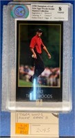 TIGERS WOODS ROOKIE CARD GRADE 8