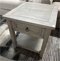 Modern Mango wood Side Table with 1-Drawer