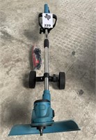 Battery Operated Weed Trimmer with Wheels