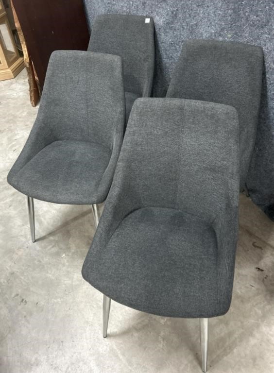 Modern Gray upholstered Dining Chairs
Set of 4