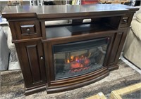 Fireplace Server with Storage comes with remote